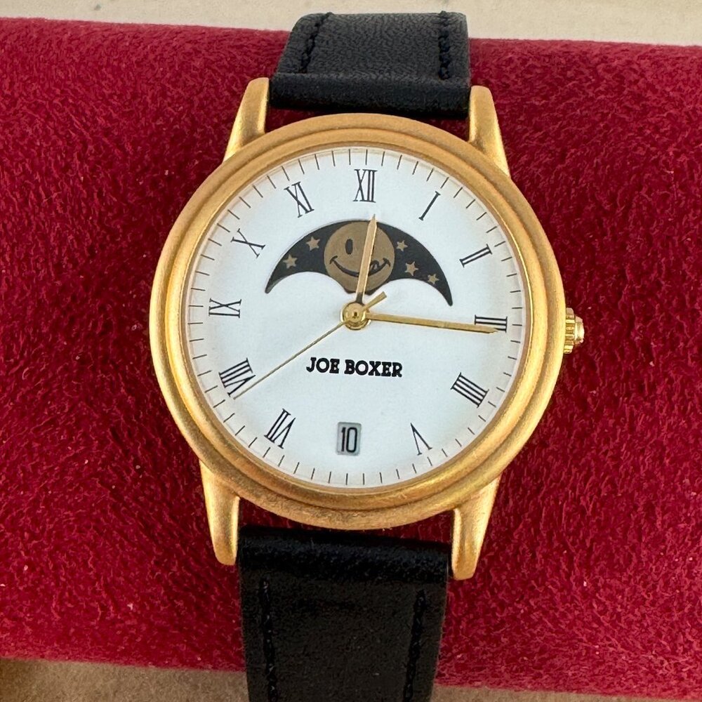 Vintage and rare, the 1995 Smiling Joe Boxer Moon phase watch